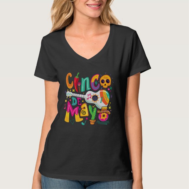 T-shirt Cinco De Mayo Mexican Fiesta 5 De Mayo (Devant)