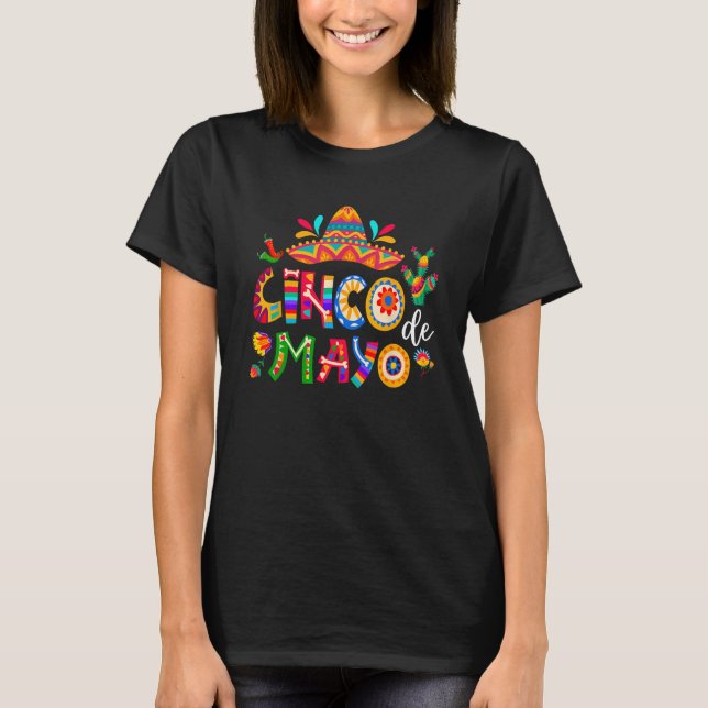 T-shirt Cinco De Mayo Mexican Fiesta 5 De Mayo Men Women (Devant)