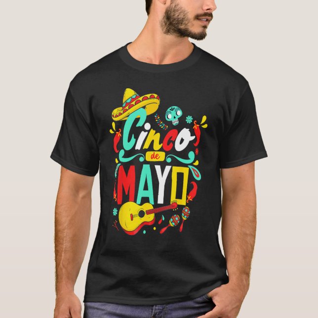 T-shirt Cinco De Mayo  Mexican Fiesta 5 De Mayo Women Men  (Devant)