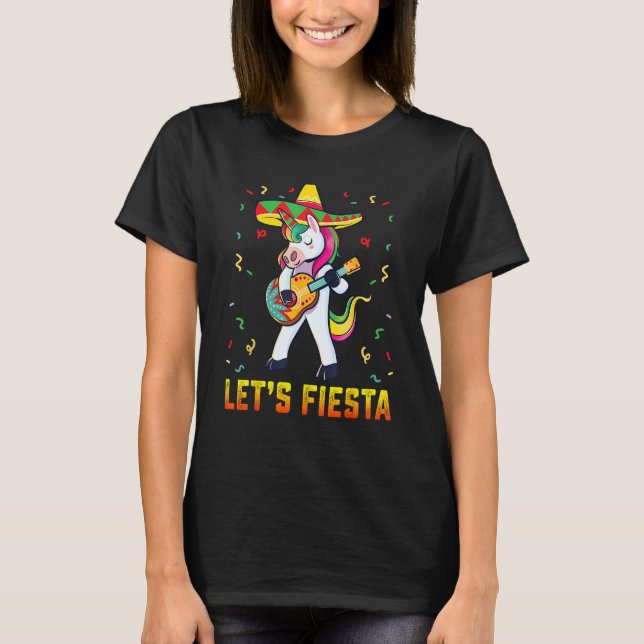T-shirt Cinco De Mayo Party Lets Fiesta Dancing Mexican Un (Devant)