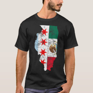 T-shirt Cinco De Mayo Shirt Chicago Drapeau Mexicain Homme