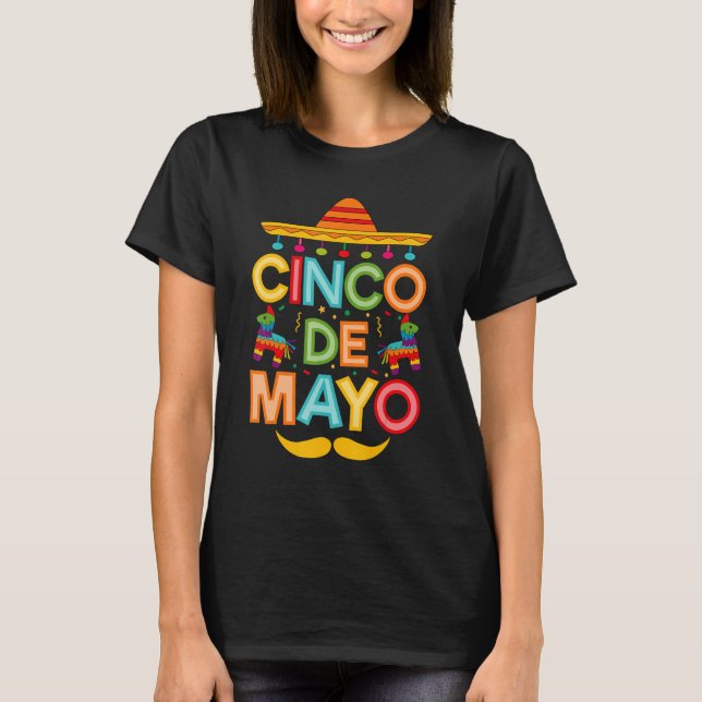 T-shirt Cinco De Mayo Sombrero Mexican Fiesta 5 de Mayo (Devant)