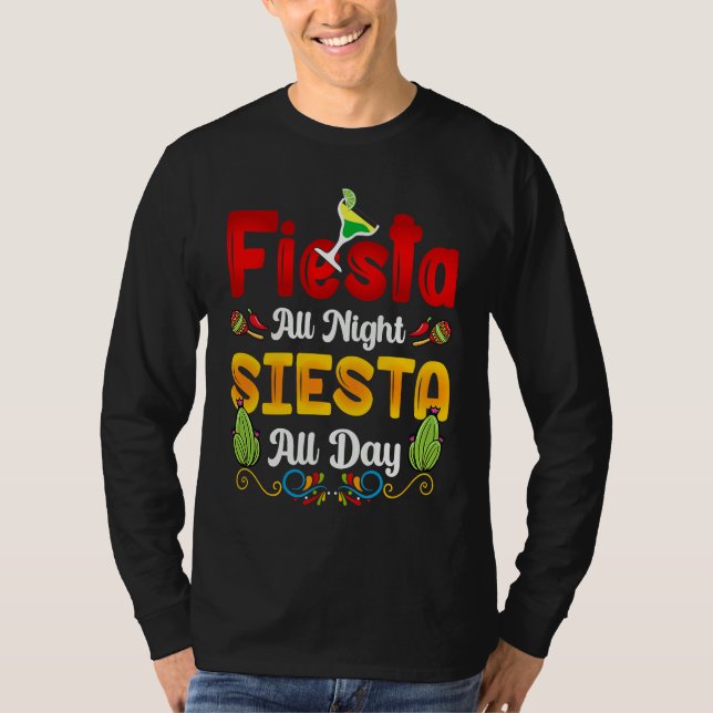 T-shirt Cinco de Mayo squad celebrate fiesta all night (Devant)