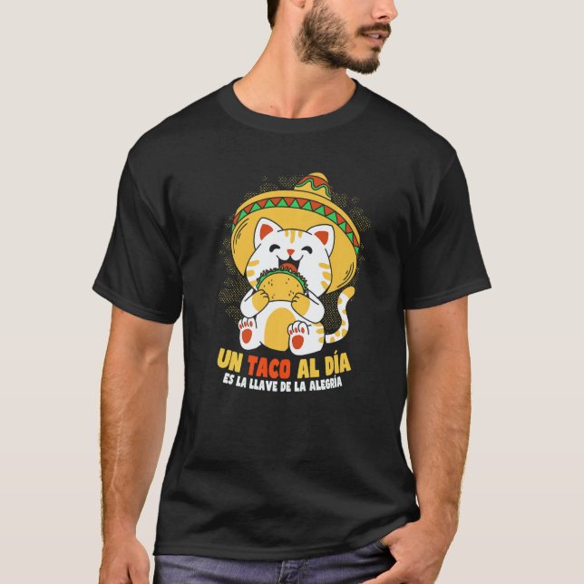 T-shirt Cinco de Mayo Taco Cat   (Devant)