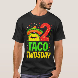 T-shirt Cinco De Mayo Taco Twosday 2e fête d'anniversaire 