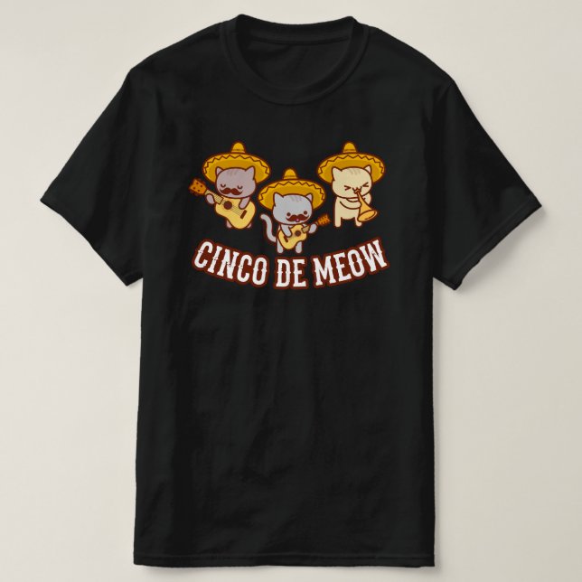 T-shirt Cinco de Meow (Design devant)