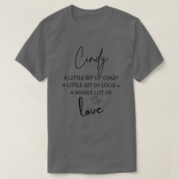 T-shirt Cindy love