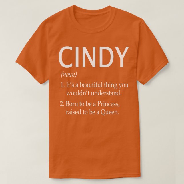 T-shirt Cindy Name Don 27 (Design devant)
