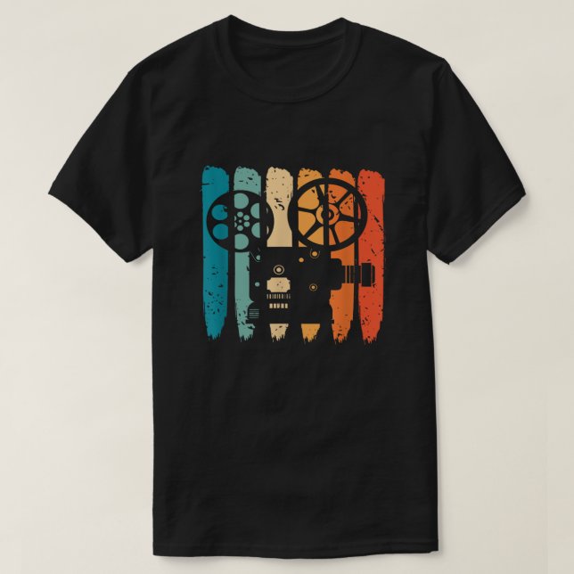 T-shirt Cinéaste Rétro Réalisateur Cinématographe (Design devant)