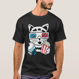 T-shirt Cinéma félin cinéphile