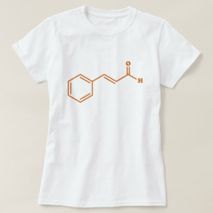 T-shirt Cinnamon Cinnamaldéhyde Formule chimique moléculai