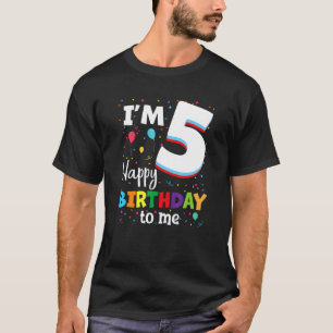 T-shirt Cinq 5ans 5e anniversaire Joyeux anniversaire Garç