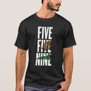T-shirt Cinq Cinq Neuf 559 Indicatif Régional Californie F