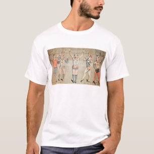 T-shirt Cinq clowns célèbres attachés aux sables