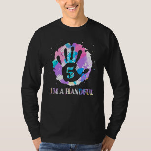 T-shirt Cinq Je suis une poignée 5 ans Anniversaire Chemis
