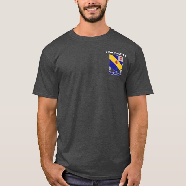 T-shirt cinquante-deuxième Régiment d'infanterie - 2ème (Devant)