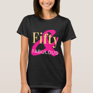 T-shirt Cinquante et fabuleux 50e anniversaire Black Hot r