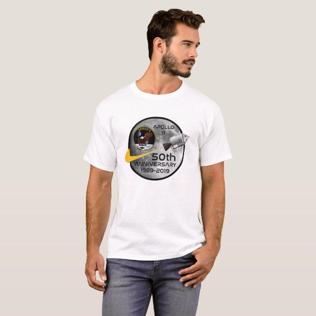 T-shirt Cinquantième anniversaire d'Apollo 11 (Devant entier)