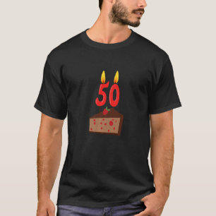T-shirt Cinquantième anniversaire Gâteau en tenue Hommes G