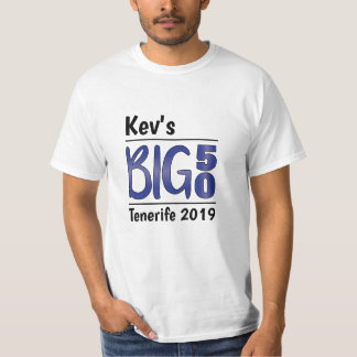 T-shirt Cinquantième anniversaire personnalisé de mâle