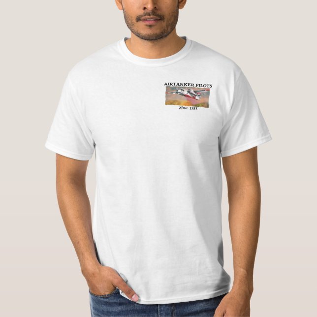 T-shirt cinquantième Pilotes d'Airtanker d'anniversaire (Devant)