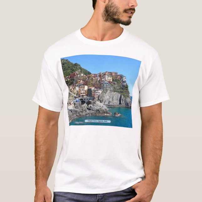 T-shirt Cinque Terre, Ligurie, Italie (Devant)