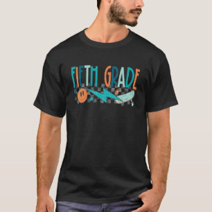 T-shirt Cinquième année Rétro Années 60 70 Groovy Retour à