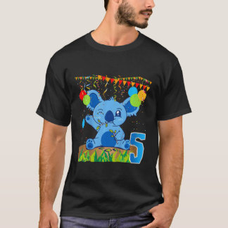 T-shirt Cinquième anniversaire Koala Ours produit 5 Cinq a