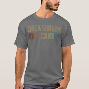 T-shirt Circas Vintage Survivent Rock Rétro Cassette 2010s