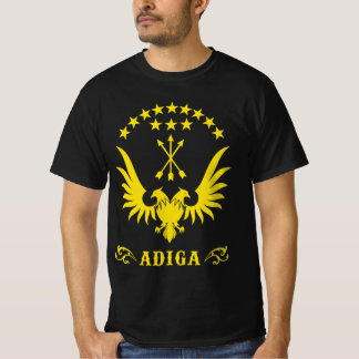 T-shirt Circassien, Drapeau adiga, Adygea, Drapeau Circass