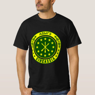 T-shirt Circassien, Drapeau adiga, Adygea, Drapeau Circass