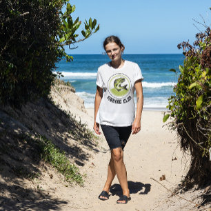 T-shirt Circle Green Fishing Club