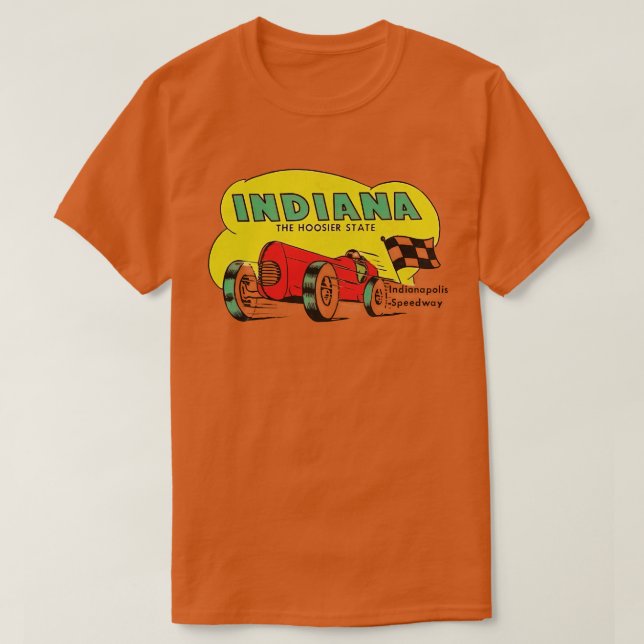 T-shirt Circuit automobile Indianapolis Indiana 1 (Design devant)