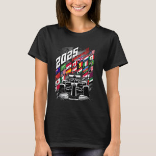 T-shirt Circuit de Formula Racing Horaire 2025 Grand Pr