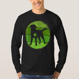 T-shirt Circulaire Labrador Irlandais Shamrock Chien St Pa