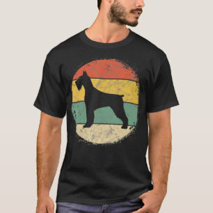 T-shirt Circulaire Retro Schnauzer Propriétaire Cadeau St