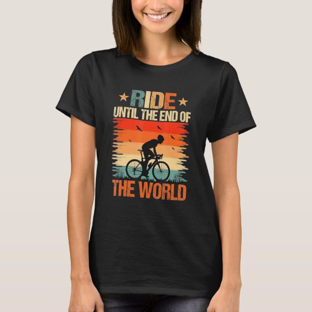 T-shirt Circuler jusqu'à la fin du monde vélo (Devant)