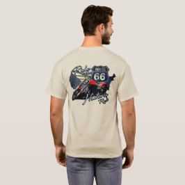 T-shirt Circulez en moto sur la route historique 66 Voyage