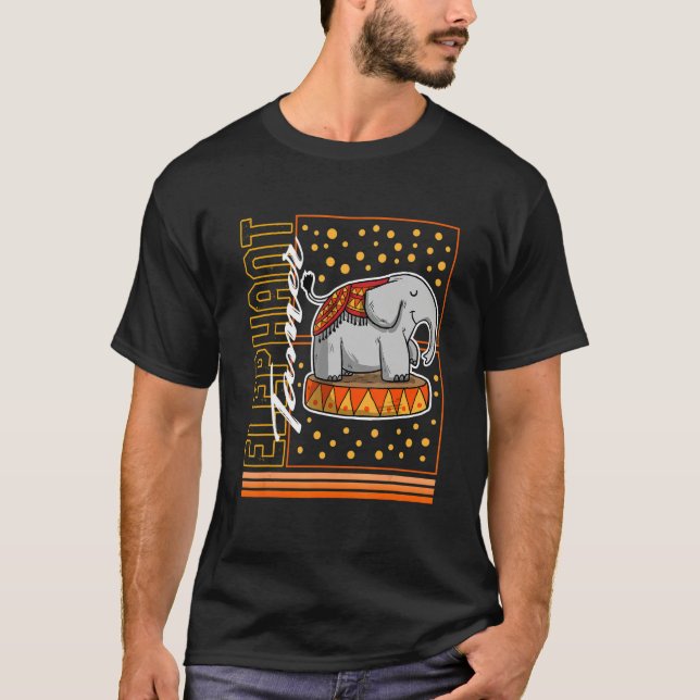T-shirt Circus Elephant Tamer Cute Elephant  Circus Staff  (Devant)
