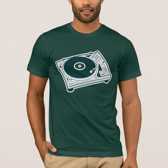 T-shirt Cire à l'ancienne (platine tourne-disque) (Devant)