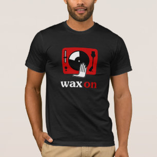 T-shirt Cire sur la chemise du DJ de Tourne-disque