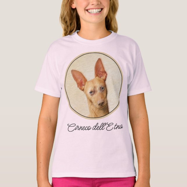 T-shirt Cirneco dell’Etna Peinture - Cute Original Chien A (Devant)