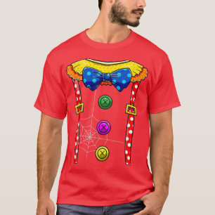 T-shirt Cirque Clown tenue facile Halloween Costume effray
