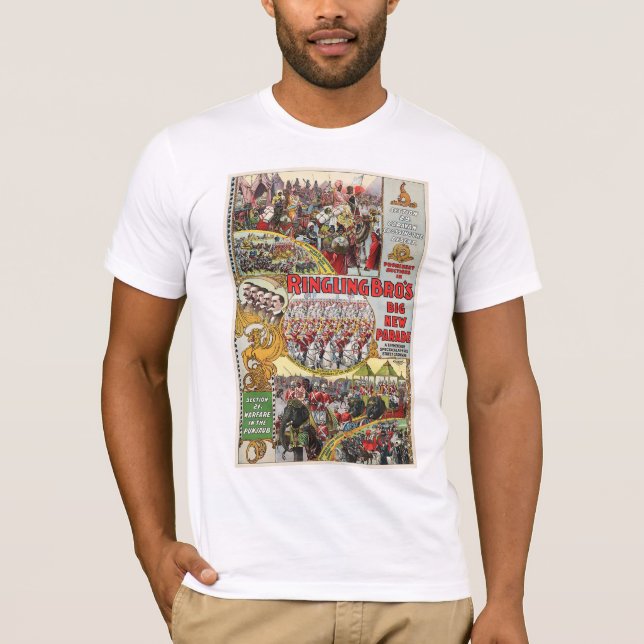 T-shirt Cirque de Ringling Bros - Circa 1899 (Devant)