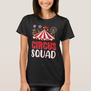 T-shirt Cirque Escouade Cirque Thème Anniversaire Fête Cos