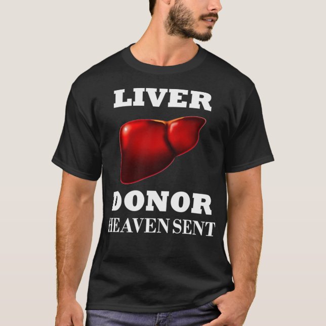 T-shirt Cirrhose-cadeau de greffe d'organes du donneur de  (Devant)