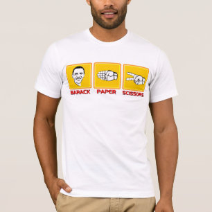 T-shirt Ciseaux de papier de Barack