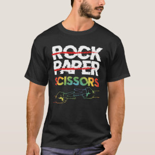 T-shirt Ciseaux de papier rock Couple lesbien LGBTQ Pride 