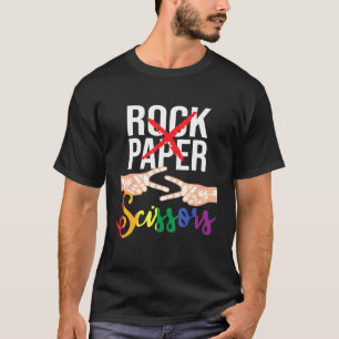 T-shirt Ciseaux de papier rock - Lesbian Lgbtq Queer Gay P