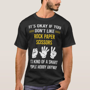 T-shirt Ciseaux de papier Rock Smart People